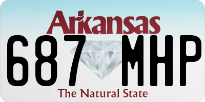 AR license plate 687MHP