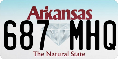 AR license plate 687MHQ