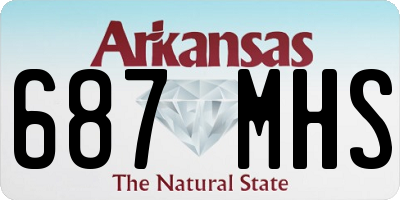 AR license plate 687MHS