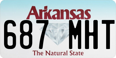AR license plate 687MHT