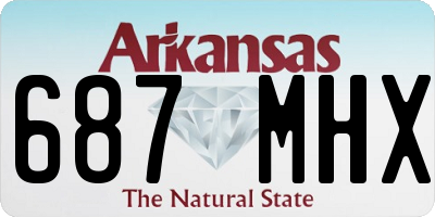 AR license plate 687MHX
