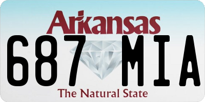 AR license plate 687MIA