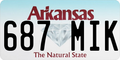 AR license plate 687MIK