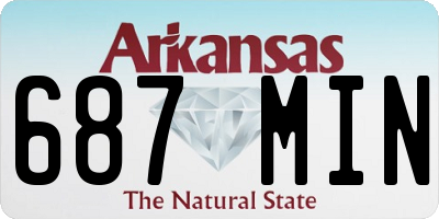 AR license plate 687MIN