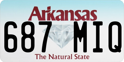 AR license plate 687MIQ