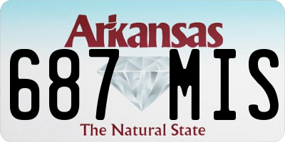 AR license plate 687MIS