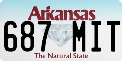 AR license plate 687MIT
