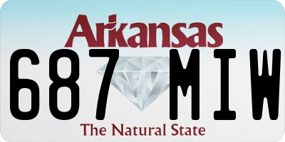 AR license plate 687MIW