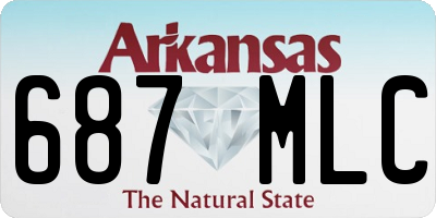 AR license plate 687MLC