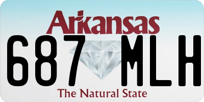 AR license plate 687MLH