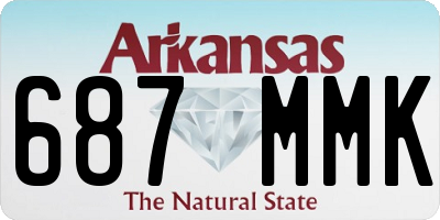 AR license plate 687MMK