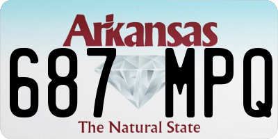 AR license plate 687MPQ
