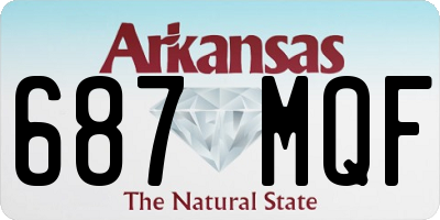 AR license plate 687MQF