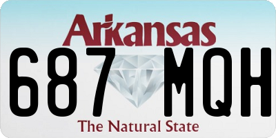 AR license plate 687MQH