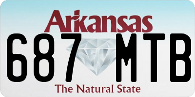 AR license plate 687MTB