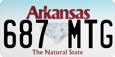AR license plate 687MTG