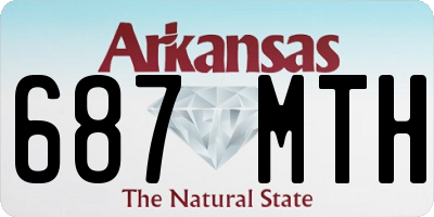 AR license plate 687MTH