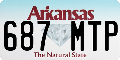 AR license plate 687MTP
