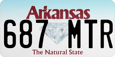 AR license plate 687MTR