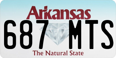 AR license plate 687MTS