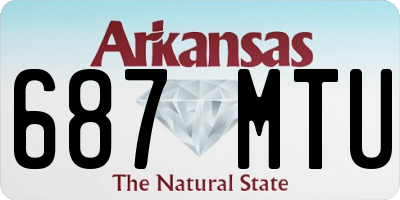 AR license plate 687MTU