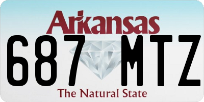 AR license plate 687MTZ