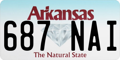 AR license plate 687NAI