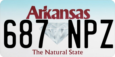 AR license plate 687NPZ
