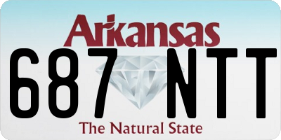 AR license plate 687NTT
