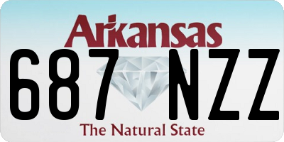 AR license plate 687NZZ
