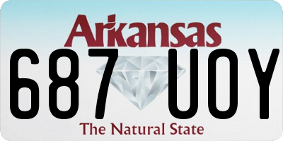 AR license plate 687UOY