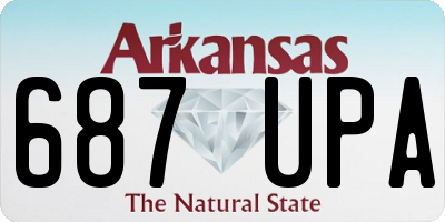 AR license plate 687UPA