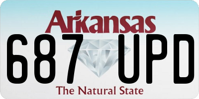 AR license plate 687UPD