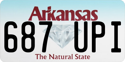AR license plate 687UPI
