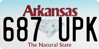 AR license plate 687UPK