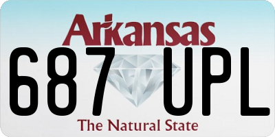 AR license plate 687UPL
