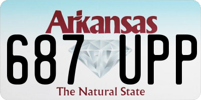 AR license plate 687UPP