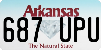 AR license plate 687UPU