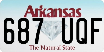 AR license plate 687UQF