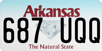 AR license plate 687UQQ