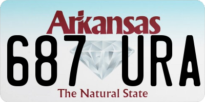 AR license plate 687URA