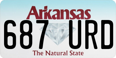AR license plate 687URD