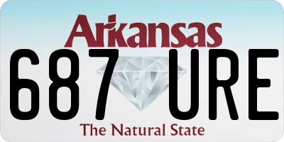 AR license plate 687URE