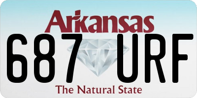 AR license plate 687URF