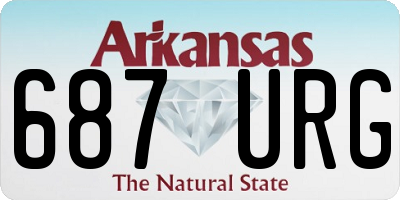 AR license plate 687URG