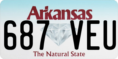 AR license plate 687VEU