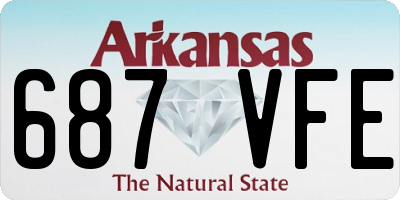 AR license plate 687VFE