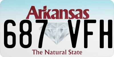 AR license plate 687VFH