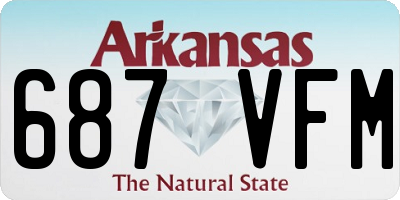 AR license plate 687VFM