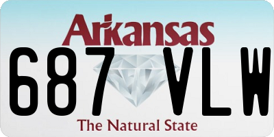 AR license plate 687VLW